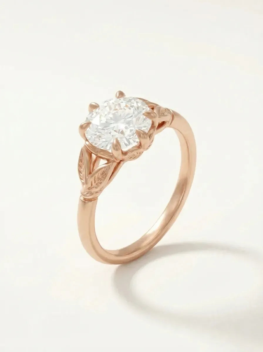 Vintage leaf ring