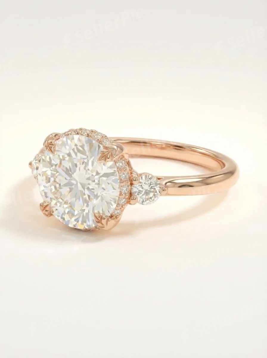 Vintage halo ring