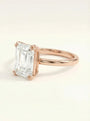 Prabangus emerald cut laboratorinio deimanto žiedas